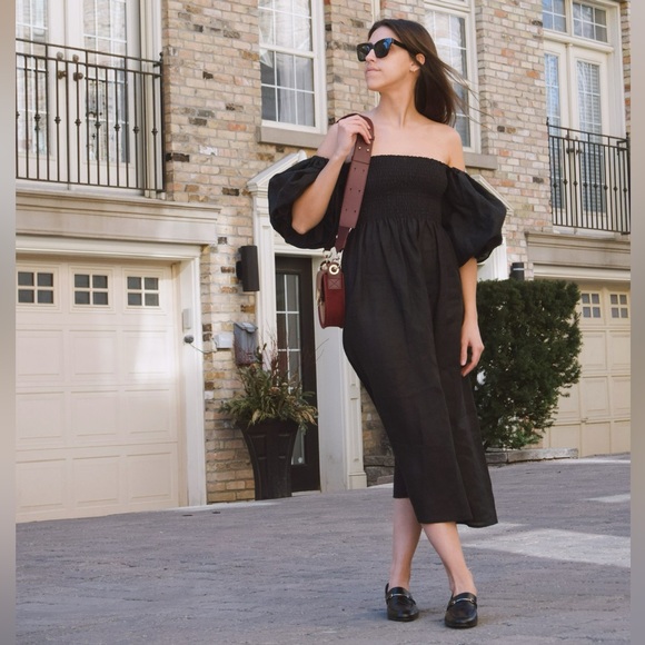 SLEEPER Atlanta Linen midi dress - brand new with tag - Picture 3 of 11